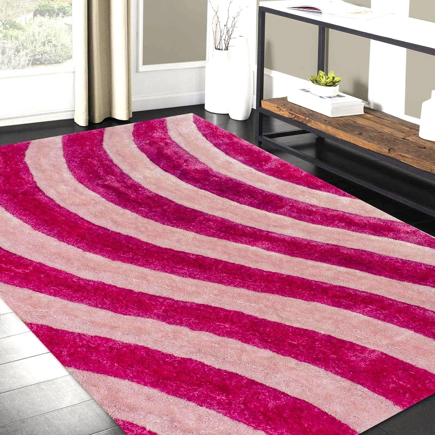 Plush 3D Shag Rug: Stylish, High Pile, Premium Comfort #03