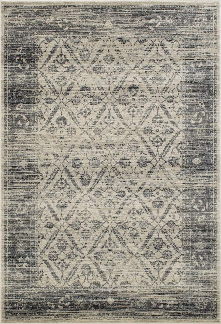 Allover Pattern Distressed Rug #95