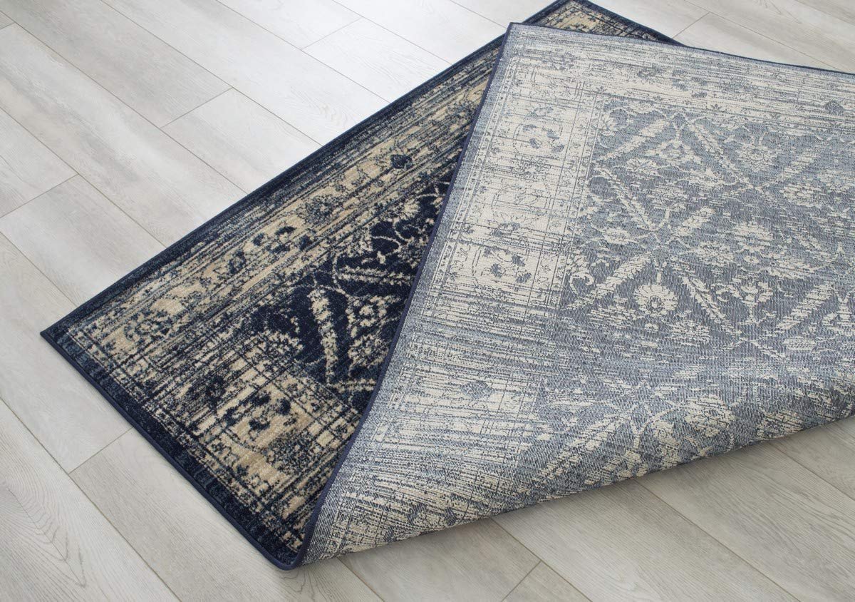 Allover Pattern Distressed Rug #95