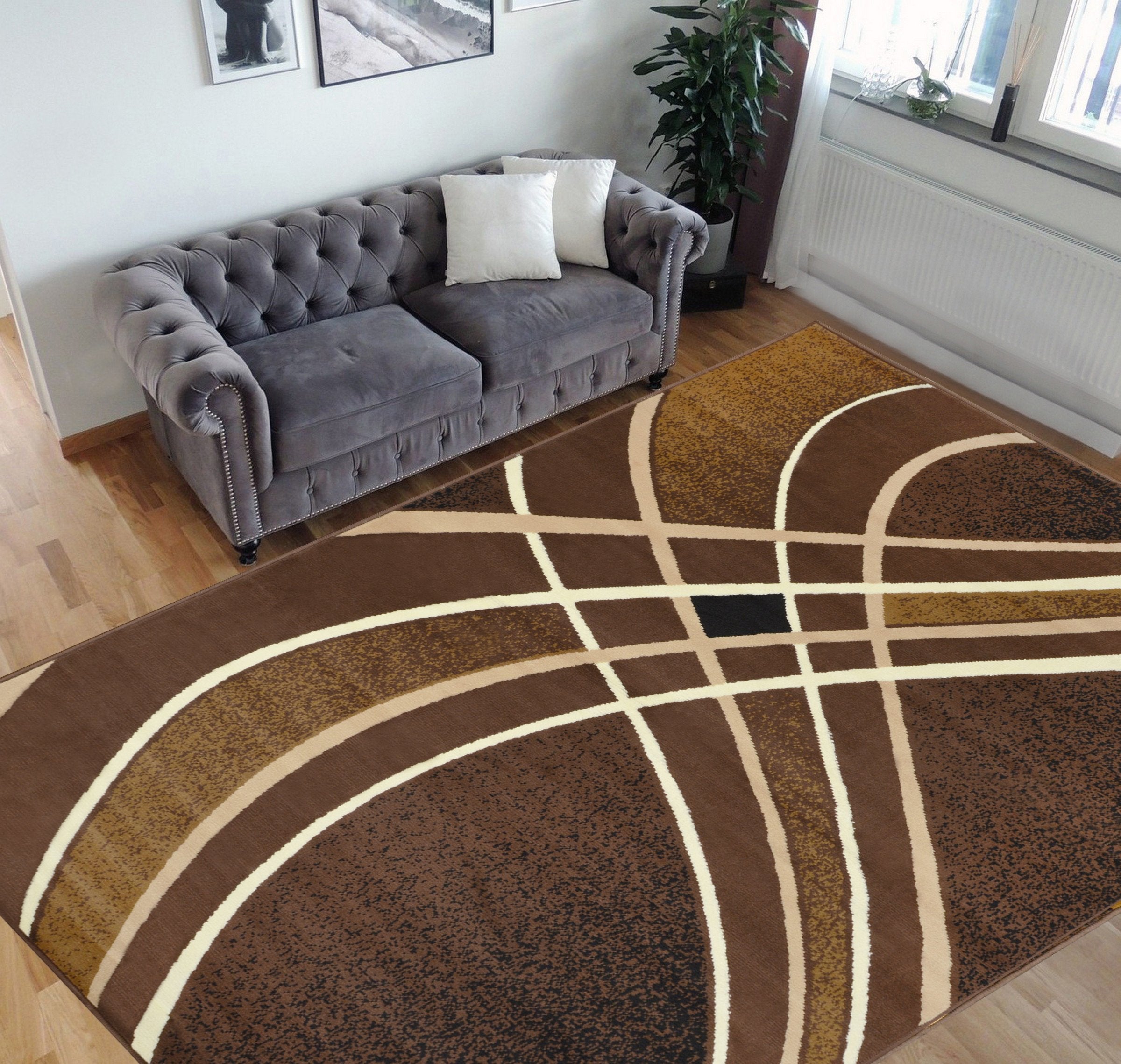 Swirls Pattern Area Rug #42