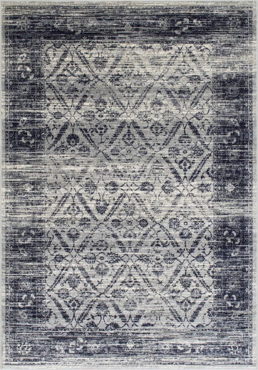 Allover Pattern Distressed Rug #95