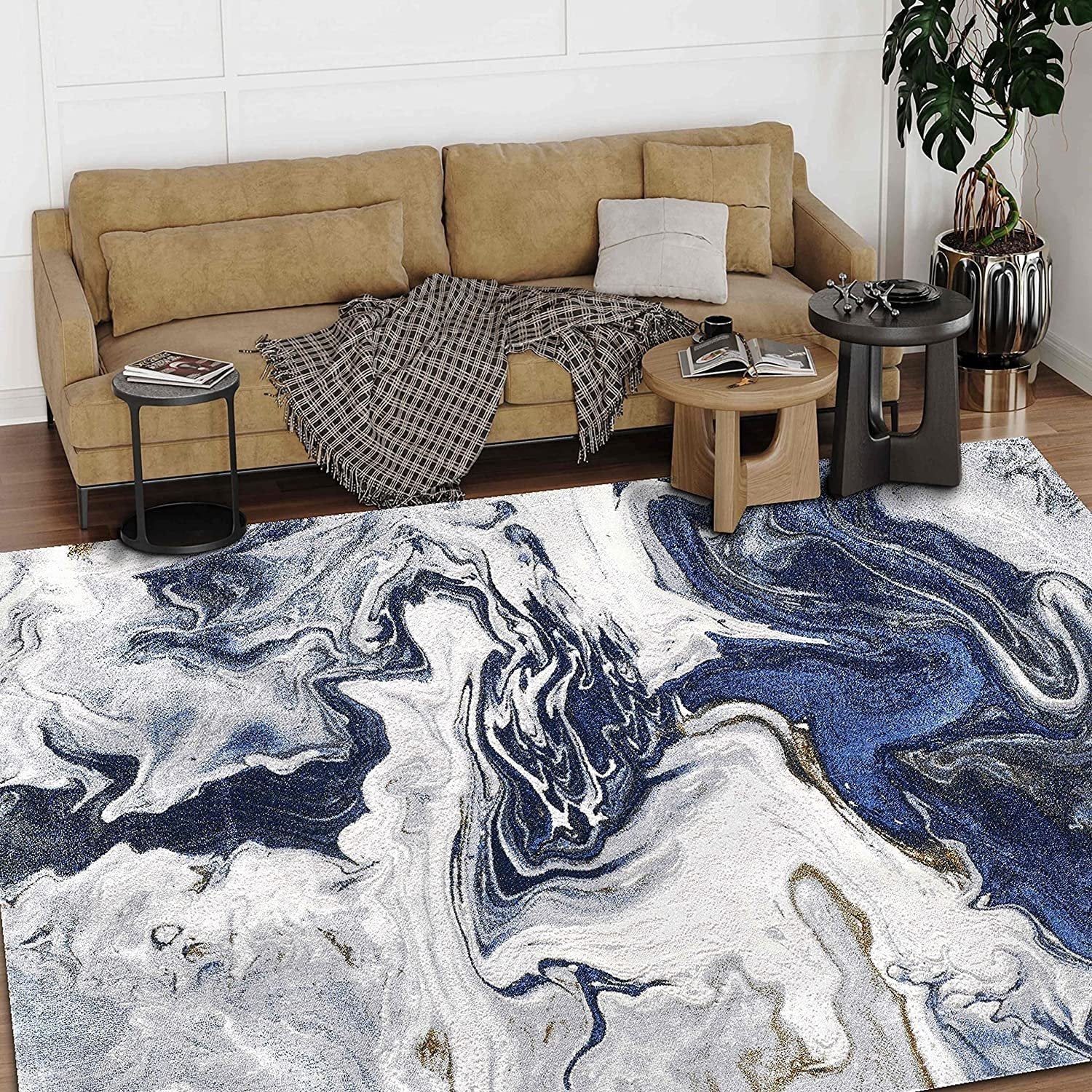 Abstract Rugs Boho abrash Rugs Marble Theme #56