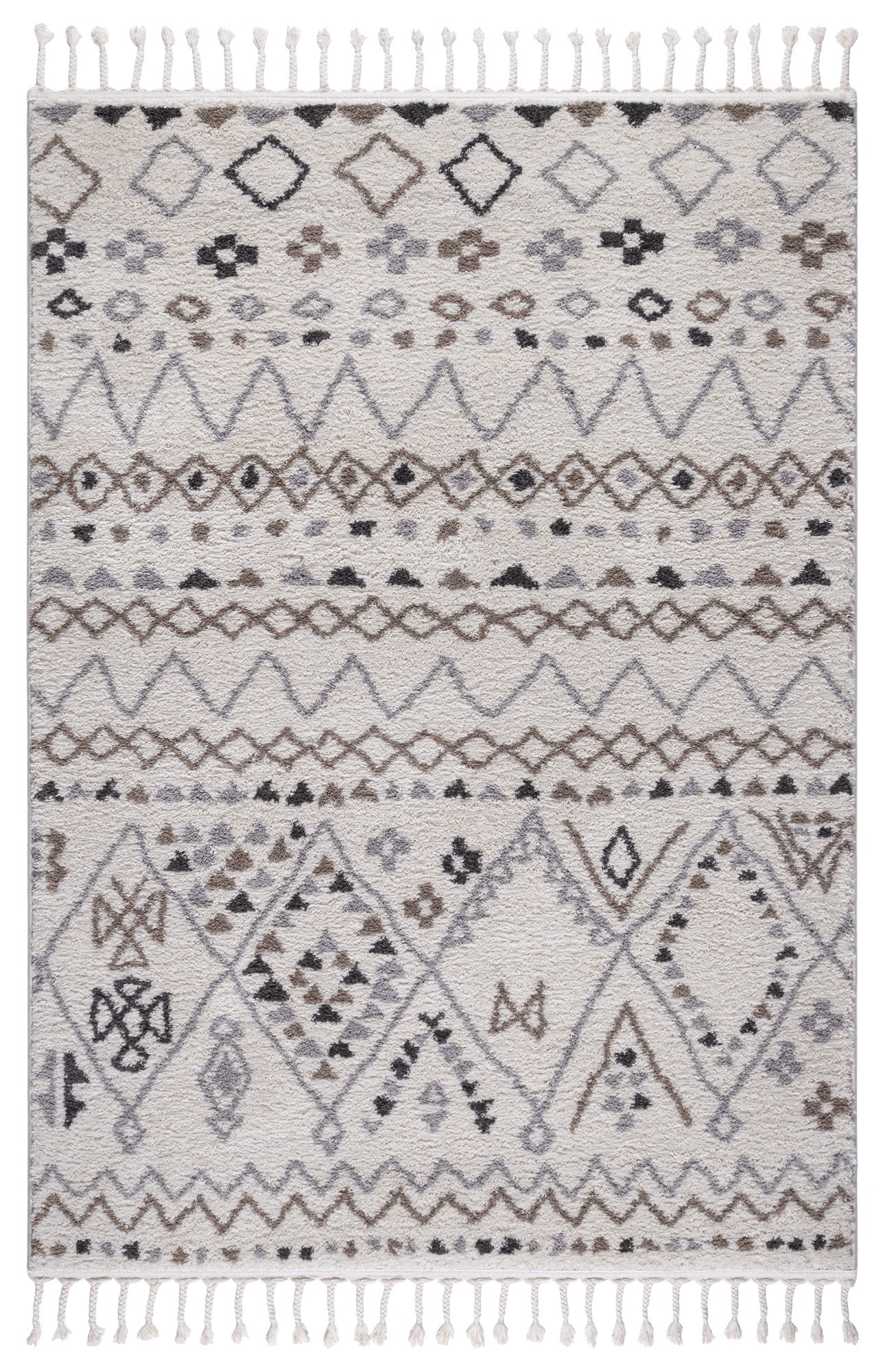 Trellis Moroccan Shaggy Rugs #12