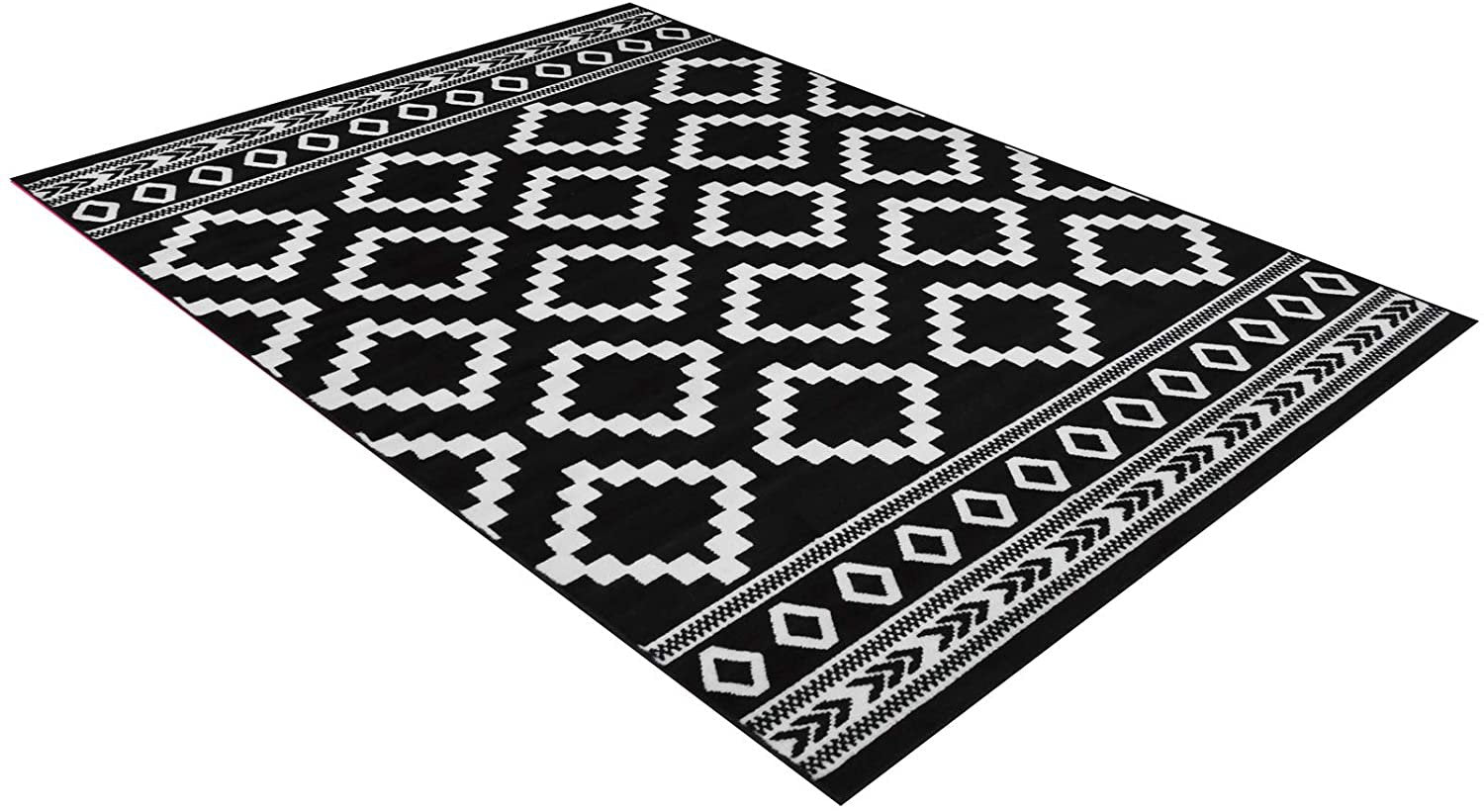 Southwestern Rug for Living Room Antiqued Trellis Black and White Area Rug Boho D????cor Rugs for Bedroom