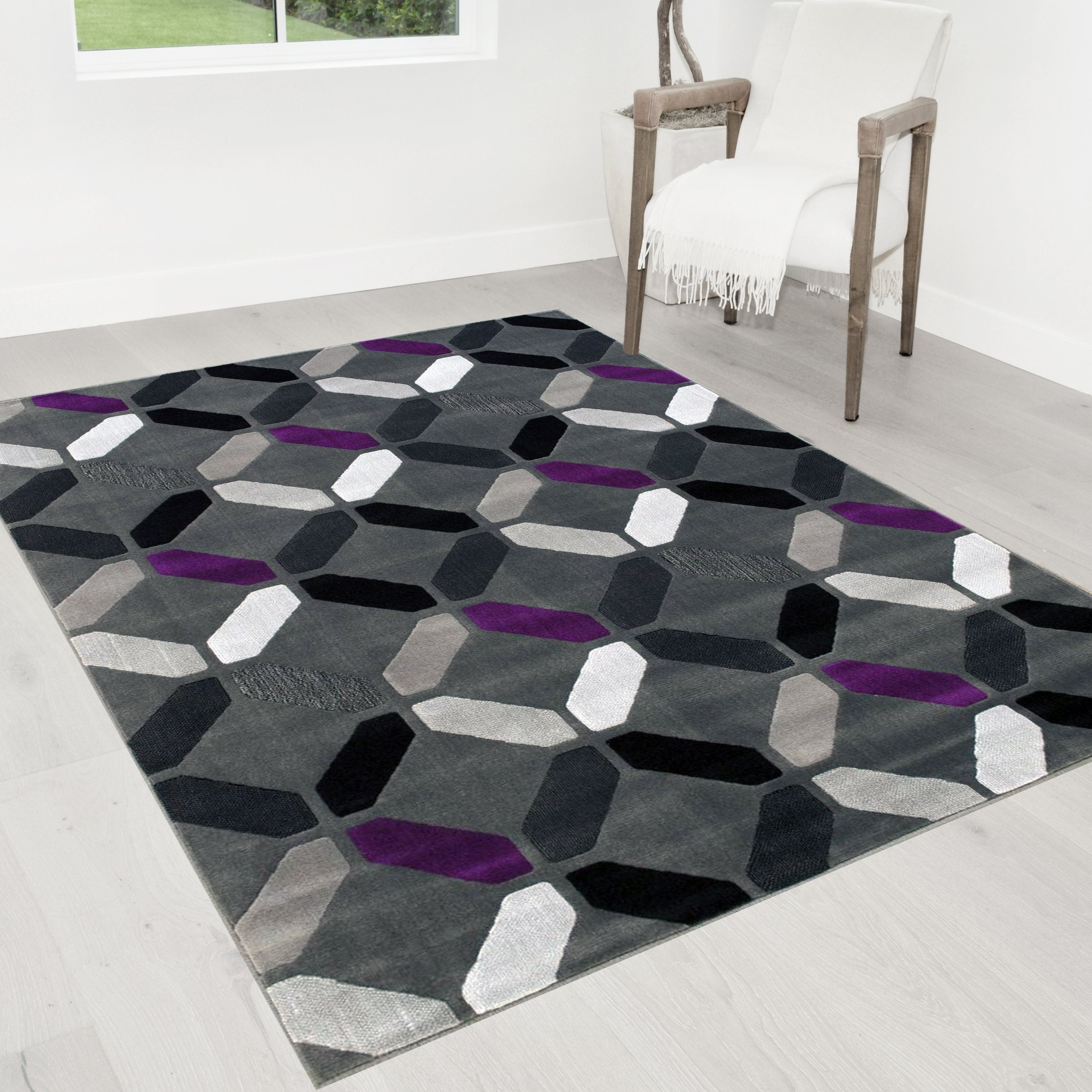 Abstract Area Rug Abstract/Geometric Pattern