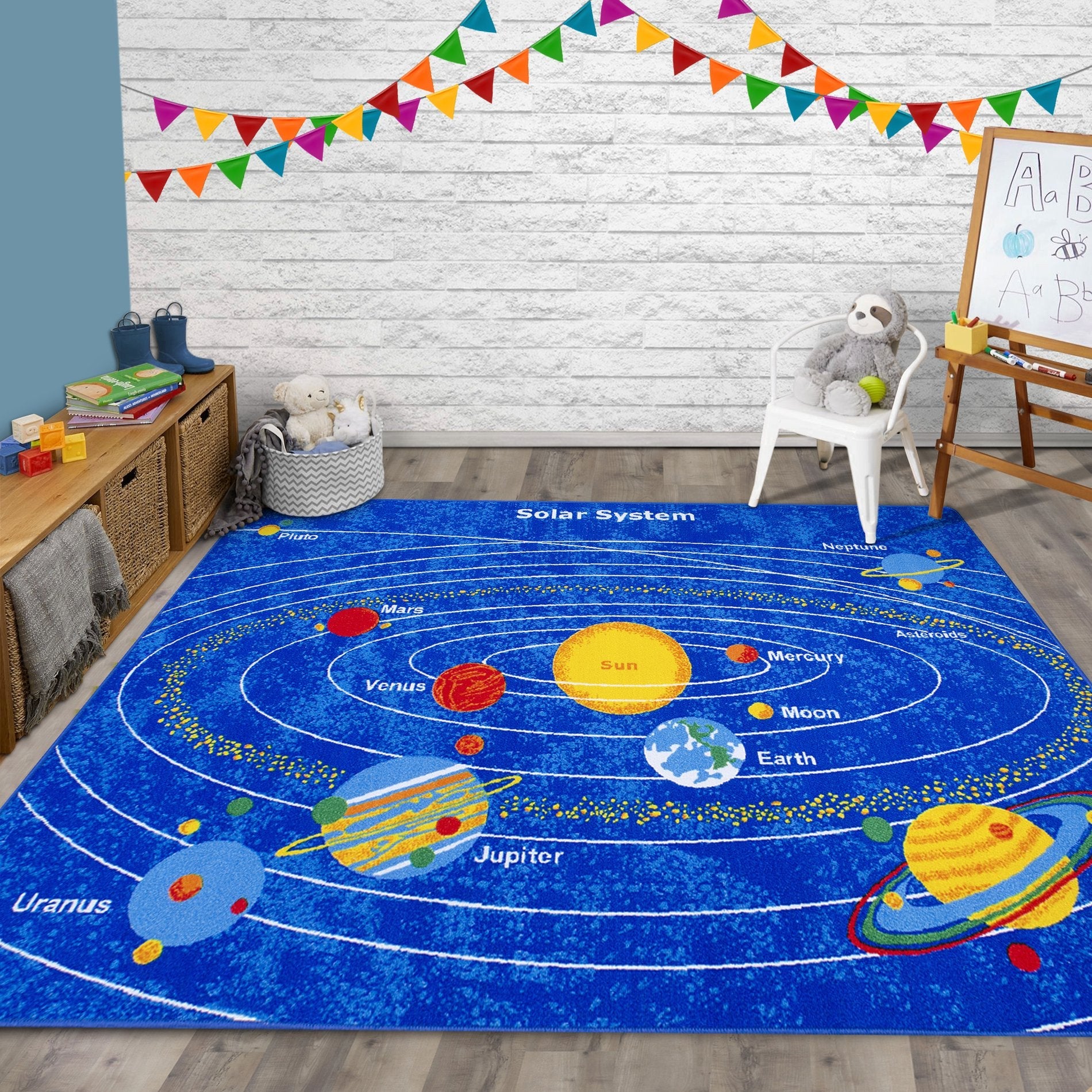 Solar System Kids Educational play mat Non-Slip