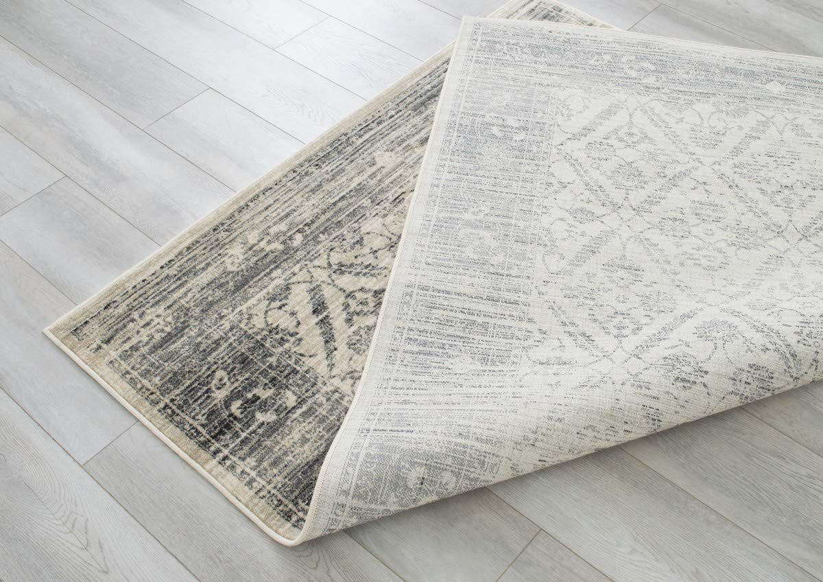 Allover Pattern Distressed Rug #95